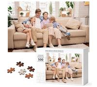 Puzzle Personalizzato con foto 35Pcs Puzzle Fatti con le Proprie Foto Amanti, Famiglie, Animali Domestici e Figli (500 Pcs)