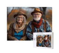 Puzzle personalizzato con foto, Crea il tuo Puzzle Personalizzato con Foto, orizzontale/verticale Puzzle con foto Per Adulti, Famiglia, Matrimonio, Festa della mamma, Laurea, Regalo (500 pezzi) u-25
