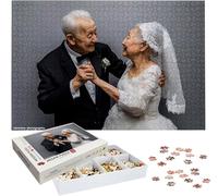 Puzzle Personalizzato con Foto - Crea il Tuo Quadro da 1000-5000 Pezzi, Puzzle Personalizzate HD, Regalo Personalizzato per Natale, Anniversario Fidanzamento e Compleanno, Idea Regalo Originale h-1815
