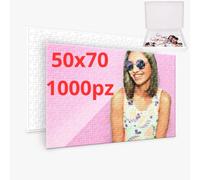 Puzzle Personalizzato con Foto e testo 50x70 cm 1000 pezzi, Puzzle personalizzati verticale orizzontale per bambini adulti lui lei madrina padrino