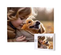 Puzzle Personalizzato Con Foto - Puzzle di Legno Personalizzati da 35/70/120/200/300/500/1000/1500/2000/3000 Pezzi, Puzzles con La Tua Foto Preferita Puzzles Divertenti per Gioco Adulto/Familiare