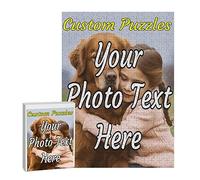 Puzzle Personalizzato Puzzle Personalizzato Foto Personalizzate Puzzle 200/300/500/1000 Pezzi, Puzzle in Legno Personalizzato per Adulti Bambini, Puzzle per Famiglie Puzzle per Animali Domestici