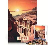 Puzzle Petra da 1000 pezzi per ragazzi,stimolante e rilassante,ideale per un'esperienza di svago senza vincoli,con taglio perfetto e un regalo memorabile (38x52cm)