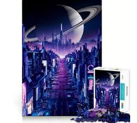 Puzzle "Phantom Night City" per ragazzi, 1000 pezzi, gioco per allenare la mente, design rilassante, assemblaggio, sorpresa di Natale (50x75cm)