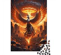 Puzzle Phoenix 1000 Pezzi in Legno Per Adulti Gioco in Famiglia Rompicapo Phoenix Mushroom Cloud Regalo Compleanno 1000pcs (75x50cm)