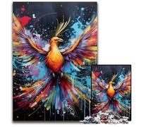 Puzzle Phoenix da 1000 pezzi per adulti, perfetti per riunioni di famiglia, compleanni e festività, 50x75CM/19,68x29,52 pollici.