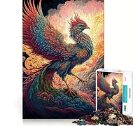 Puzzle Phoenix da 1000 pezzi per ragazzi, gioco stimolante per la mente, hobby tranquillo, taglio preciso, regalo stagionale (50x75cm)
