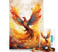 Puzzle Phoenix Fire da 1000 pezzi per ragazzi, gioco di intelletto, attività per tutta la famiglia, taglio di qualità, (50x75cm)
