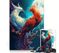 Puzzle Phoenix per adulti da 1000 pezzi, gioco di logica, hobby silenzioso, taglio perfetto, regalo elegante (50x75cm)