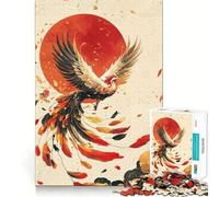 Puzzle Phoenix Rising da 1000 pezzi per adolescenti, gioco di logica mentale, evasione rilassante, bordo fine, oggetto da collezione (38x26cm)