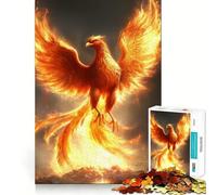 Puzzle Phoenix Rising da 1000 pezzi per ragazzi, stimola la memoria, facile da realizzare, ideale per il tempo libero, con taglio preciso, perfetto per decorare le pareti (50x75cm)
