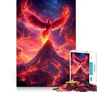 Puzzle Phoenix Rising da 1000 pezzi per ragazzi, stimola la memoria, facile da realizzare, ideale per il tempo libero, con taglio preciso, perfetto per decorare le pareti (50x75cm)