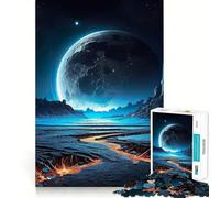 Puzzle "Pianeta all'orizzonte" per ragazzi, 1000 pezzi, giocattolo divertente e stimolante, decorazione murale con ritagli chiari (38x52cm)