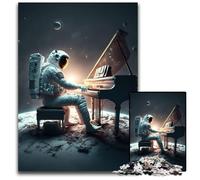 Puzzle "Piano nello spazio" da 1000 pezzi, puzzle impossibili per adulti, rompicapo impegnativo per adolescenti, gioco interattivo divertente per famiglie, 50x75cm/19,68x29,52 pollici