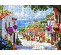 Puzzle piccola città paesaggio - Puzzle 3000 Pezzi per Adulti - Puzzles Giochi Rilassamento - Bene Confezionamento Scatola - Stampa Alta Definizione Colori Brillanti - Puzzles Legno Impegnativi s7h-49