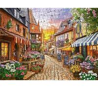 Puzzle piccola città strada - Puzzle 5000 Pezzi per Adulti - Puzzles Giochi Rilassamento - Bene Confezionamento Scatola - Stampa Alta Definizione Colori Brillanti - Puzzles Legno Impegnativi s7h-398