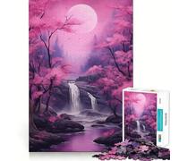 Puzzle Pink Cascade Harmony da 1000 pezzi per adolescenti, stimola la memoria, ideale per il tempo libero a casa, per assemblare immagini e creare un regalo perfetto (38x52cm)