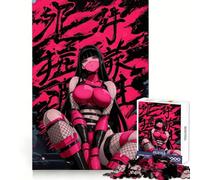 Puzzle Pink Ninja da 1000 pezzi per adulti, rompicapo rilassante, con immagini da assemblare, ideale come regalo di Babbo Natale (50x75cm)