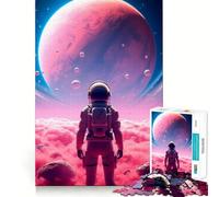Puzzle Pink Planet da 1000 pezzi per adolescenti, ideale per rafforzare la memoria, calmare e rilassarsi, con bordi di qualità Regalo perfetto (50x75cm)