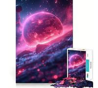 Puzzle Pink Planet Dawn da 1000 pezzi per adulti, un gioco stimolante e divertente da fare insieme, con ritagli precisi e un'immagine artistica da esporre (50x75cm)