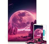 Puzzle Pink Planet per ragazzi, 1000 pezzi, gioco stimolante, per un piacevole svago, taglio preciso, lista dei desideri di Babbo Natale (38x52cm)
