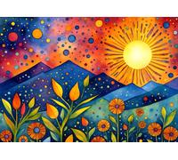Puzzle Pioggia al tramonto 1000 pezzi