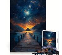 Puzzle Piramide Sotto le Stelle da 1000 Pezzi per Adolescenti Gioco di Ragionamento e Abilità Tempo Sereno Taglio Preciso Regalo Straordinario (38x52cm)