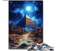 Puzzle "Piramidi di notte" da 1000 pezzi, regalo per adulti, antistress, per trascorrere il tempo libero e per interagire con i genitori (50x75cm)