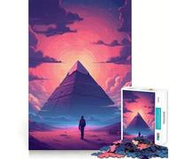 Puzzle Piramidi Egitto 1000 pezzi per adulti, gioco di logica, divertimento da assemblare, design elegante, regalo di alta qualità (50x75cm)