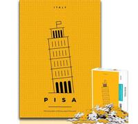 Puzzle Pisa Italia 1000 pezzi per adolescenti, giochi educativi, decorazioni per la casa, ideali come regalo per tutta la famiglia, 75x50cm