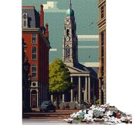 Puzzle pixel art della città di Breda, 500 pezzi per adulti, puzzle per adolescenti, regali divertenti, puzzle 500 pezzi (52x38 cm)