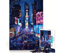 Puzzle Pixel Art di Times Square a New York per ragazzi, 1000 pezzi, gioco di intelligenza, divertimento in casa, taglio di qualità, regalo creativo (50x75cm)