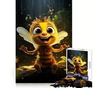 Puzzle Pixel Bee Party da 1000 pezzi per adulti, gioco stimolante per l'intelletto, divertente e rilassante, con tagli precisi, regalo di Natale (38x52cm)