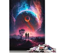 Puzzle planetario "Amore Cosmico" da 1000 pezzi per adulti, rettangolari, in cartone, difficili da realizzare per donne e uomini, 1000 pezzi (75x50 cm)
