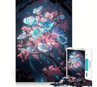 Puzzle Plum Bloom Serenity da 1000 pezzi per adulti, un gioco stimolante e divertente da fare insieme, con tagli precisi e un'opera d'arte da esporre (38x26cm)
