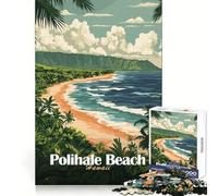 Puzzle Polihale Beach Hawaii da 1000 pezzi per adulti, ideale per rafforzare la memoria, per il tempo libero e il divertimento, con bordi di qualità e un regalo elegante (38x52cm)