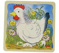 Puzzle di sviluppo in legno Gallina GOKI