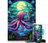 Puzzle "Polpo Magico del Mare" da 1000 pezzi per adulti, gioco cognitivo per momenti di condivisione, assemblaggio di modelli, idea regalo di Babbo Natale (38x26cm)