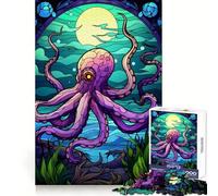 Puzzle "Polpo Magico del Mare" da 1000 pezzi per adulti, gioco cognitivo per momenti di condivisione, assemblaggio di modelli, idea regalo di Babbo Natale (38x26cm)