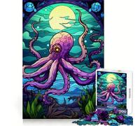 Puzzle Polpo Magico del Mare da 1000 pezzi per ragazzi, gioco di abilità mentale, divertimento rilassante, design da assemblare, (50x75cm)