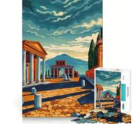 Puzzle Pompeii per ragazzi, 1000 pezzi, gioco divertente e stimolante, decorazioni murali trasparenti (50x75cm)