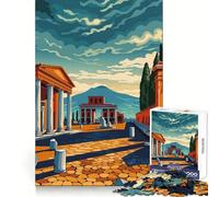 Puzzle Pompeii per ragazzi, 1000 pezzi, gioco divertente e stimolante, decorazioni murali trasparenti (50x75cm)