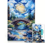 Puzzle "Ponte Vortice" per ragazzi,1000 pezzi,stimolante per la mente,divertente,con componenti robusti e ben definiti,un'attività di gruppo emozionante (38x52cm)