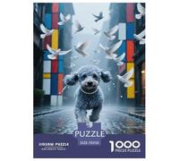 Puzzle Poodle Dog A 1000 Pezzi Per Adulti,City Street Gioco Diabilità Impossibile Puzzle Arte Giochi Rilassamento E Intelligenza Arredamento Domestico 70x50cm/1000pcs