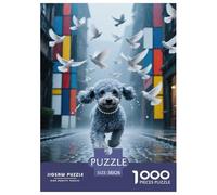 Puzzle Poodle Dog Composto Da 1000 Pezzi, Puzzle City Street Adulti, Gioco Diabilità Impossibile Giochi Rilassamento E Intelligenza Arredamento Domestico 38x26cm/1000pcs