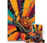 Puzzle Pop Art a forma di lumaca per adulti, 1000 pezzi, rompicapo, per il tempo libero a casa, da assemblare, regalo di compleanno (38x26cm)