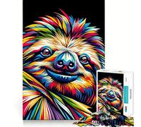 Puzzle Pop Art con bradipo Wpap per adolescenti, 1000 pezzi, attività per lo sviluppo cognitivo a casa, bordi precisi, regalo festivo 38x52cm