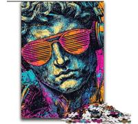 Puzzle pop-art da 2000 pezzi raffigurante la statua del David di Michelangelo, per adulti e ragazzi, giochi divertenti, decorazione da parete, regali unici per compleanno e Natale (70x100cm)