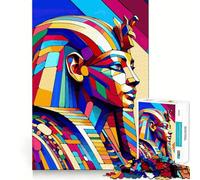 Puzzle Pop Art del Faraone Wpap per adolescenti, 1000 pezzi, giocattolo divertente e creativo, decorazione murale con ritagli chiari (50x75cm)