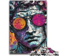 Puzzle pop-art della statua del David di Michelangelo per adulti e adolescenti, aiuta il cervello ad allenarsi, giocattoli avvincenti per coltivare la pazienza, adatti alle coppie (70X100cm)